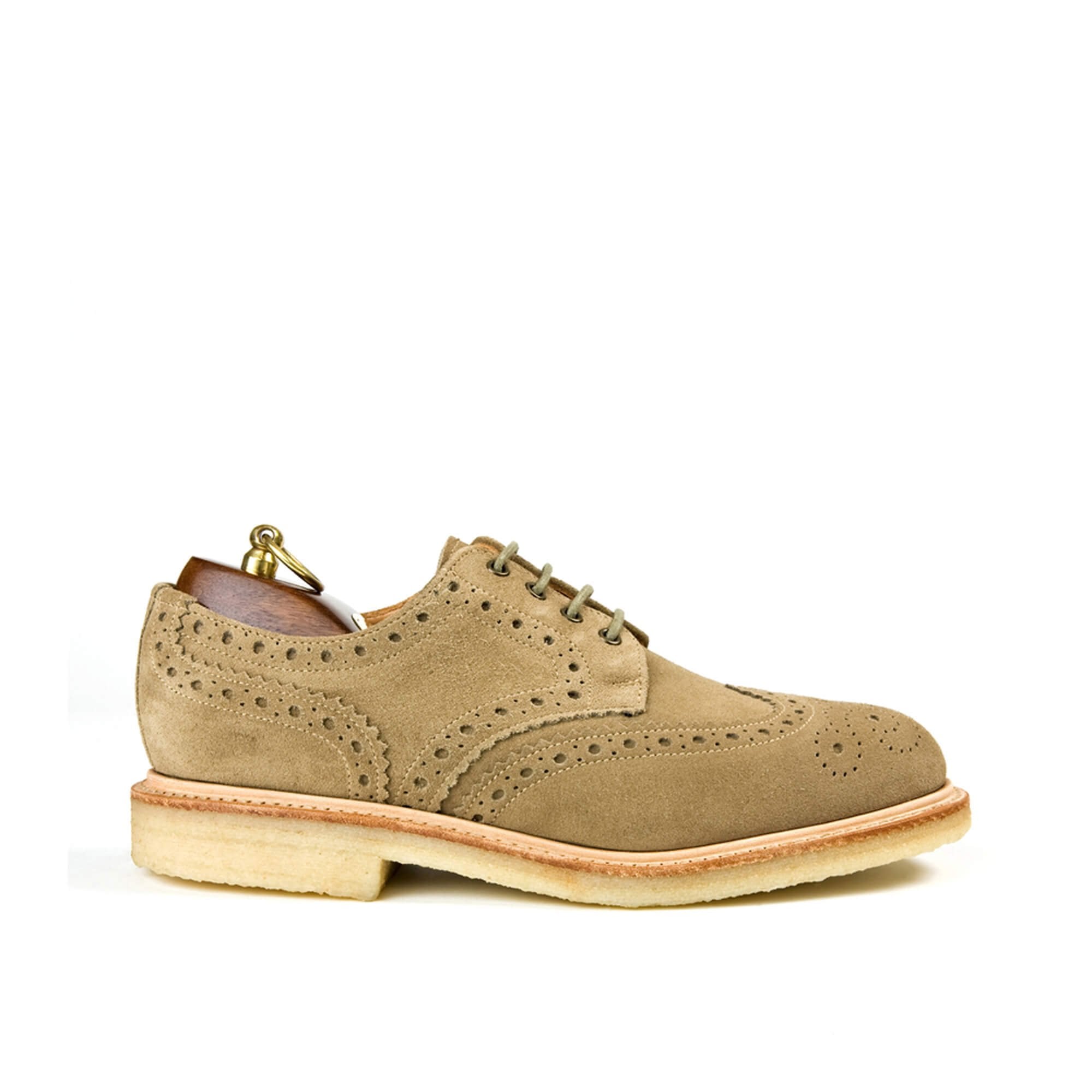 Olly | Mens Wingtip Brogue Gibson | Crepe Sole