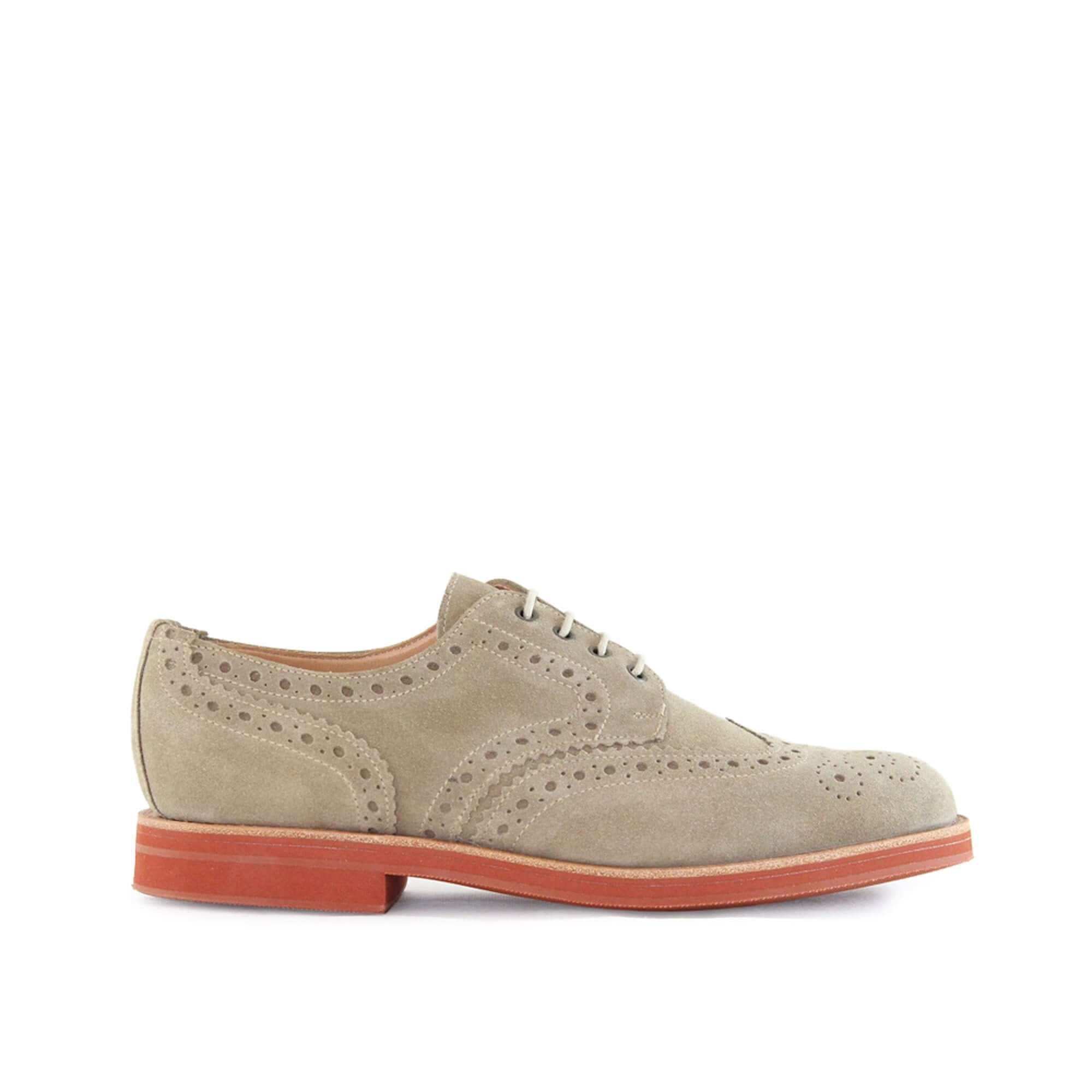 Theo | Mens Wingtip Brogue Gibson | Red Brick Sole